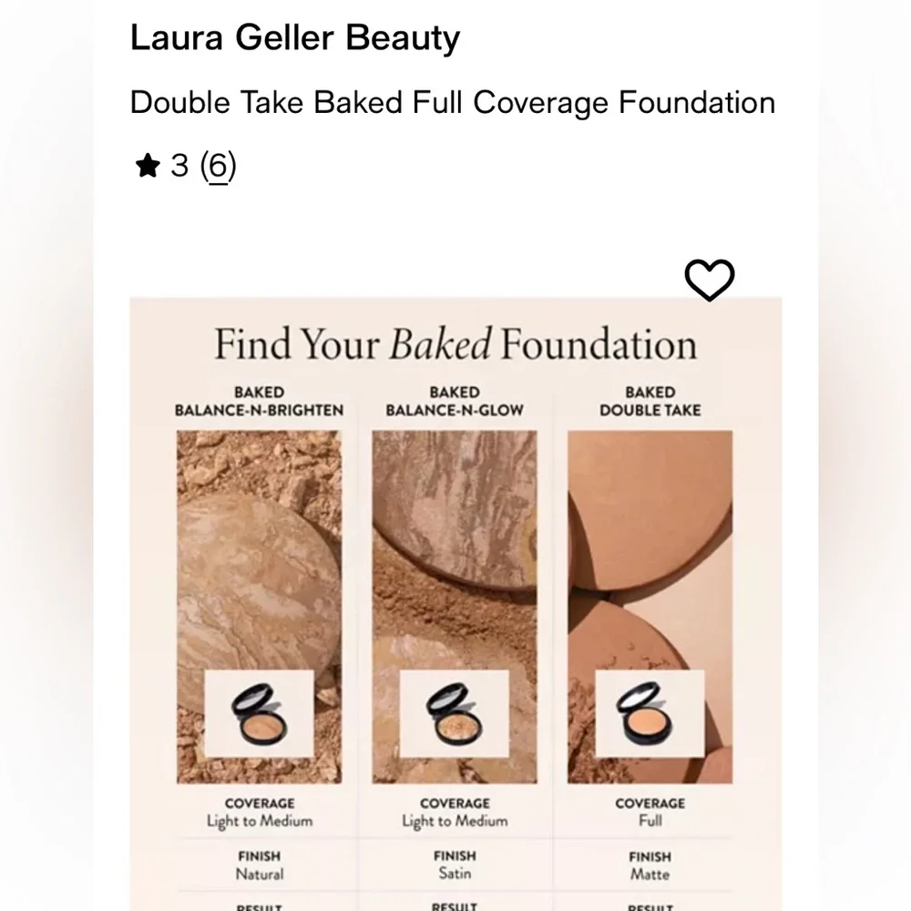 LAURA Geller Double Take Backed Versatile Powder Foundation Fond De Teint